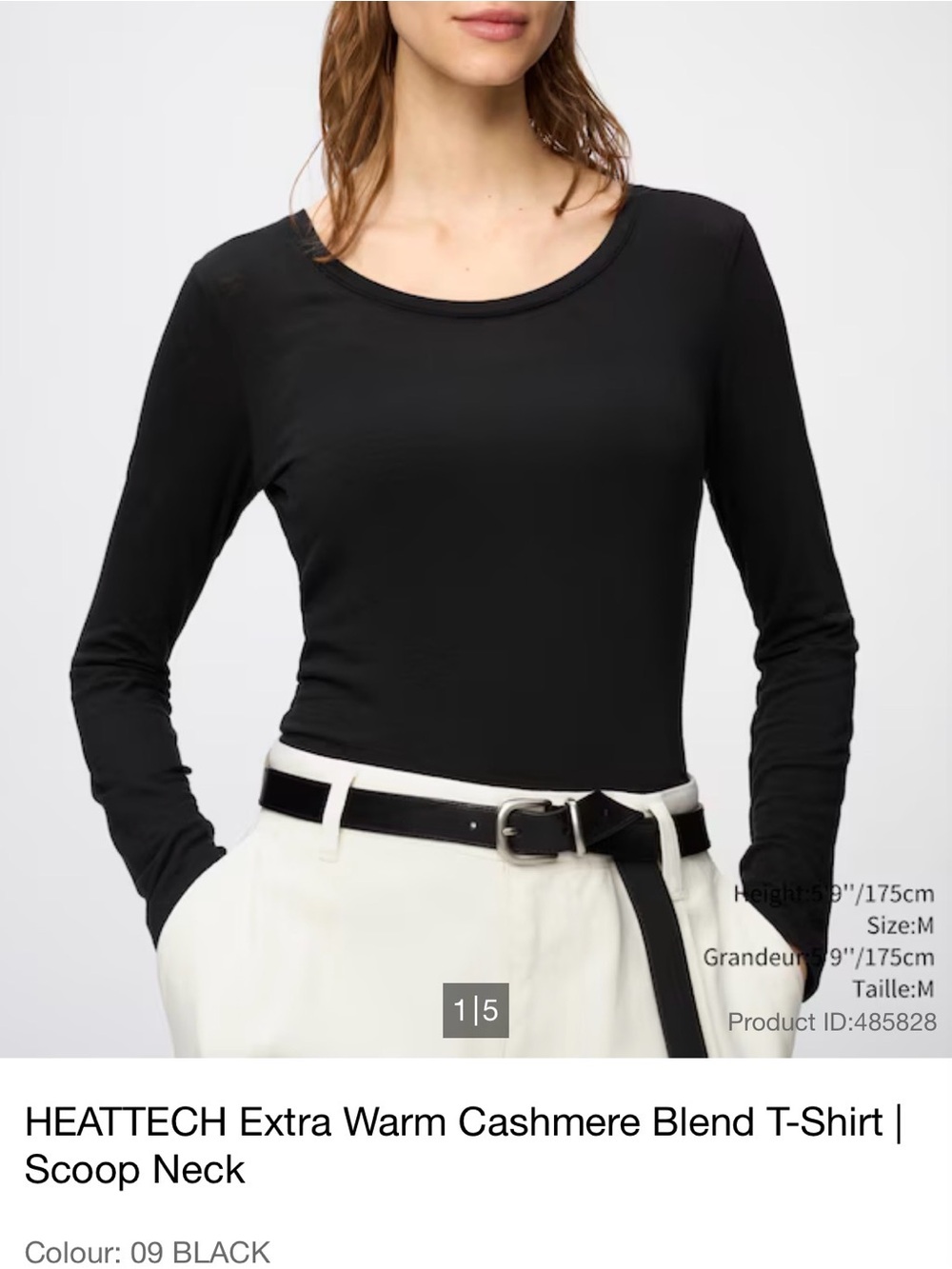 Uniqlo cashmere blend long sleeve